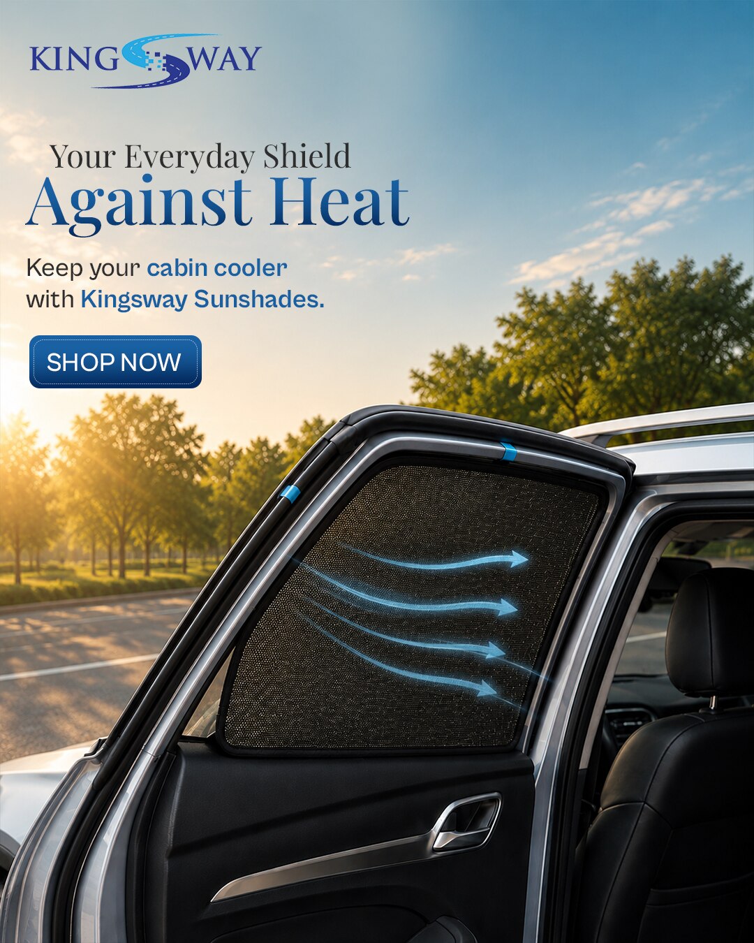 Kingsway sunshade heat protection ad
