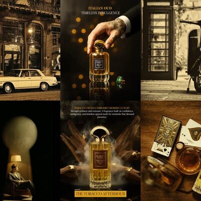 Auria London perfume visuals