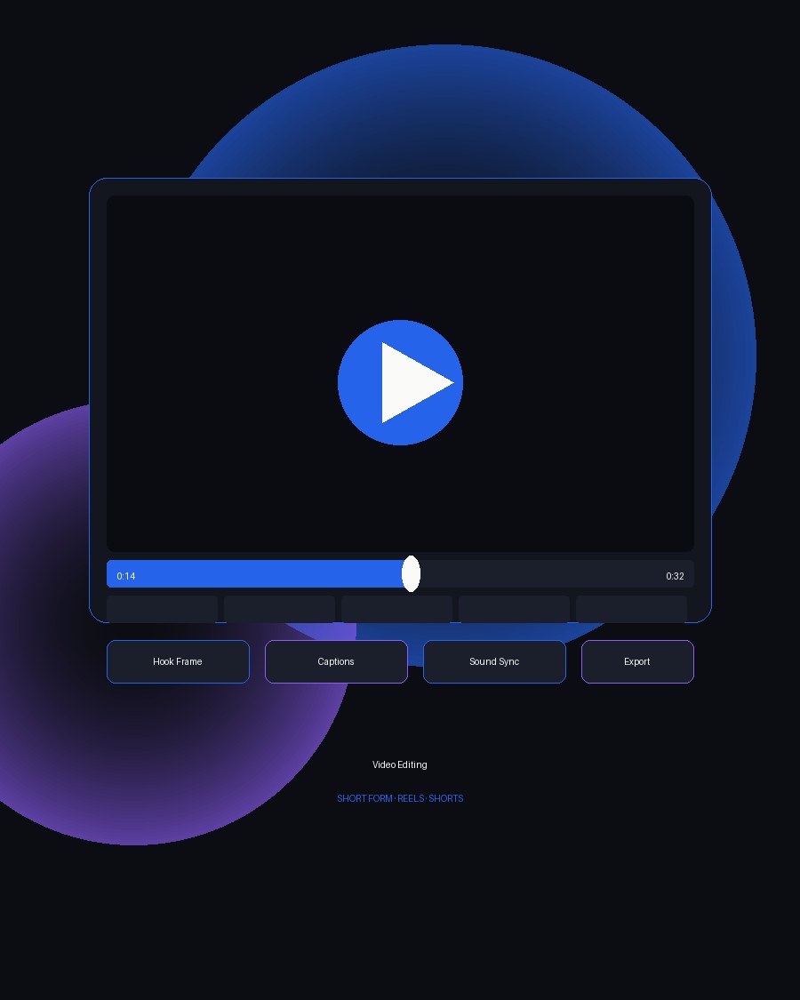 Video Editing creative portfolio sample