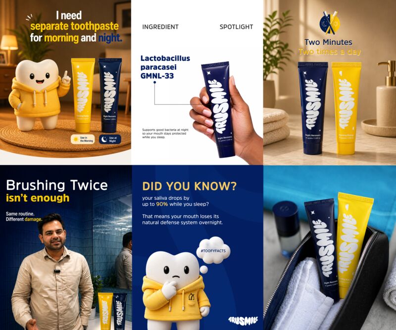 Trusmile product education posts